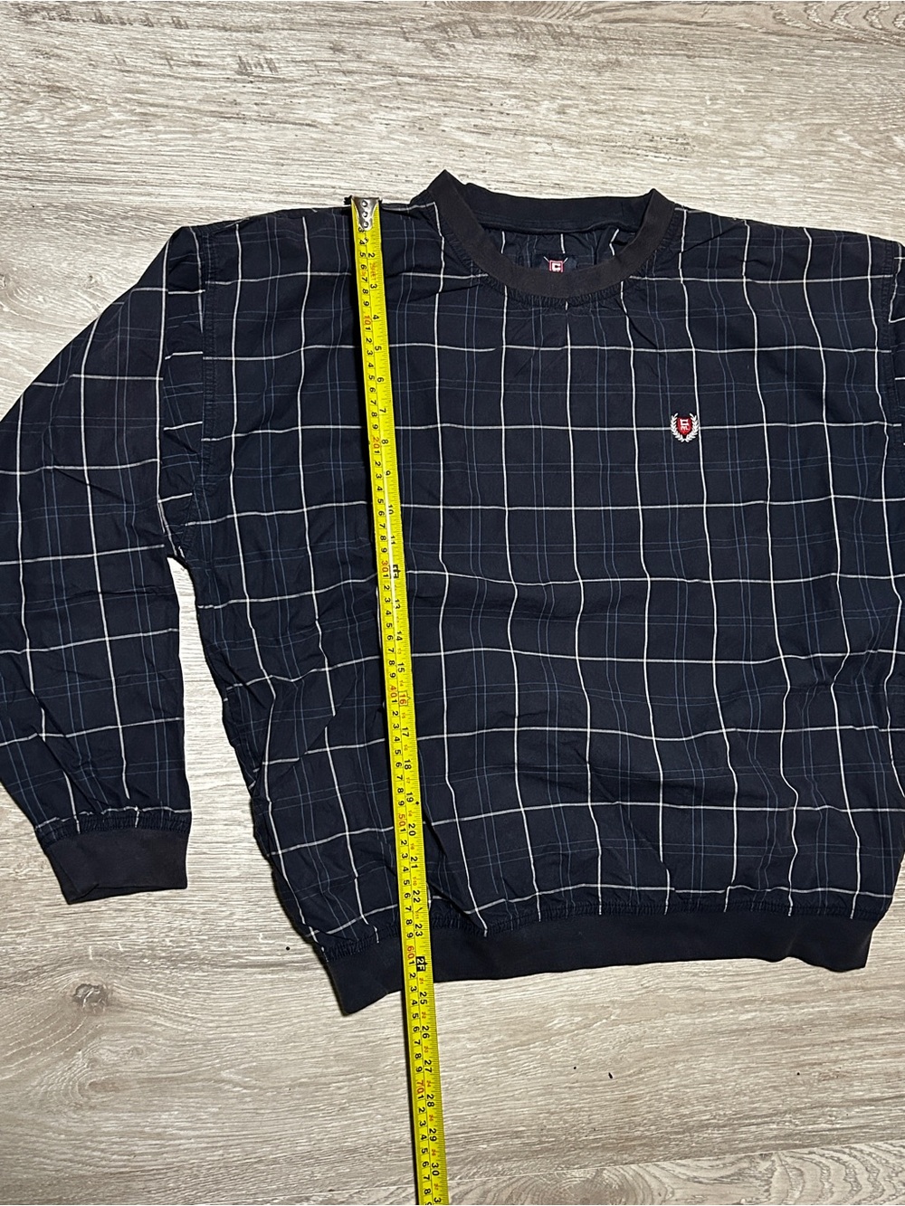 Chaps Ralph Lauren Pullover Checkered Plaid Shell - Picture 4 of 4